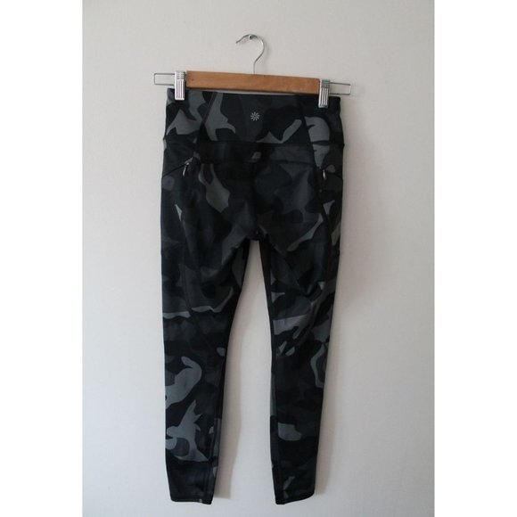 Athleta Camo Contender 7/8 Training Tight Black Grey Size XXS - Picture 4 of 11